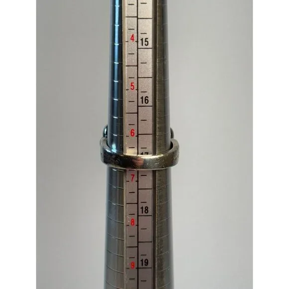 Vintage LAGOS CAVIAR Sterling Silver & 18K Gold Emerald Cut CITRINE Ring 6.75 - Picture 4 of 15